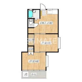 サンバース【3階】の間取り