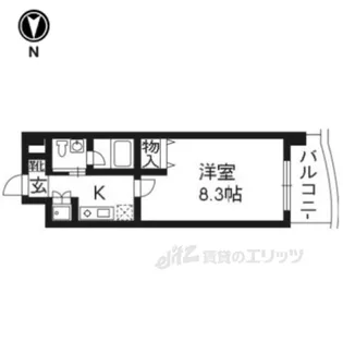 ベラジオ烏丸三条【5階】の間取り