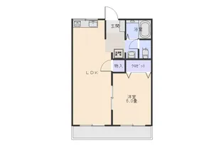 ハイツ丸藤【1階】の間取り