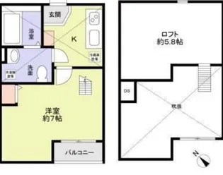 リラート美園【2階】の間取り