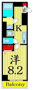 XEBEC東日暮里II【7階】の間取り
