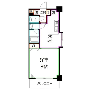 サンティール三鷹サウスウイング【5階】の間取り