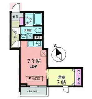 メリディアン多賀城新田【1階】の間取り