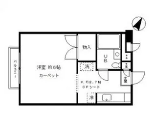 ペアパレス中目黒【2階】の間取り