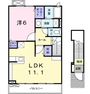 フォンターナII【2階】の間取り