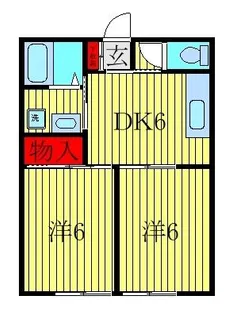 東和開発第三ハイツ【2階】の間取り