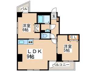 パルテ-ル【6階】の間取り