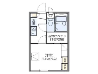 レオパレスFirst Asty【2階】の間取り