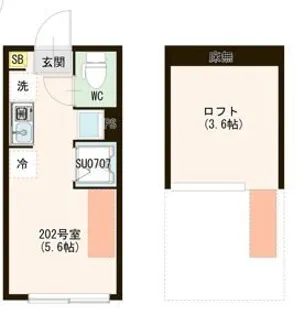 ハーモニーテラス早宮II【1階】の間取り