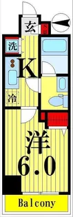 プレセダンヒルズ北千住II【4階】の間取り