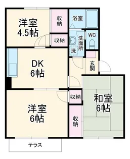 ハイツ清水谷A【2階】の間取り