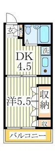 ジュネス翌檜【2階】の間取り