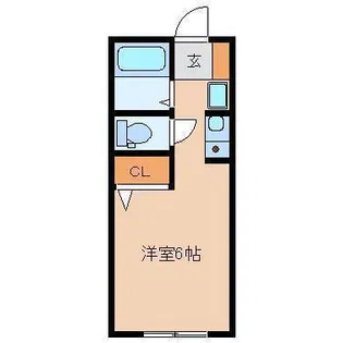 コーポキャッツアイ【1階】の間取り