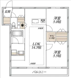 ティオ ブルーノ【2階】の間取り