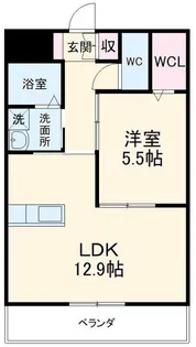 Azalea八田【2階】の間取り