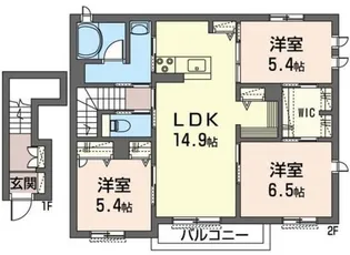ShaMaison ショコラ【2階】の間取り