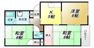 若草ハイツ【3階】の間取り