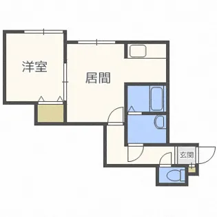ハピネス北2条II【2階】の間取り