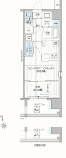 プレミアムフラット三郷ステーションサイト【4階】の間取り
