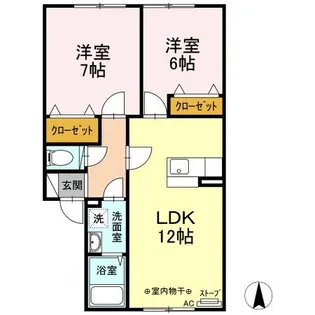 グランモア桂木【2階】の間取り