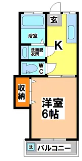ハイツ栄連【1階】の間取り