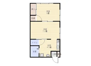 コーポ白嶺【1階】の間取り