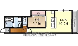 ハウス北原【1階】の間取り