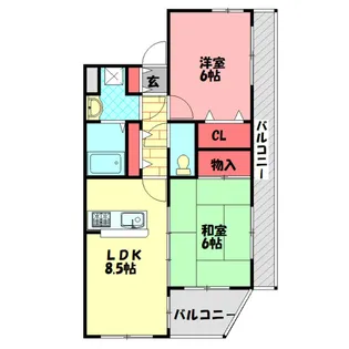 アネックスデポルテ【4階】の間取り
