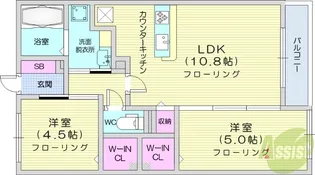 ボヌール T【1階】の間取り
