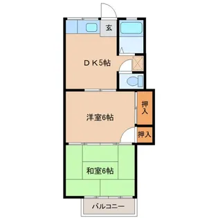 コーポ佐藤【1階】の間取り