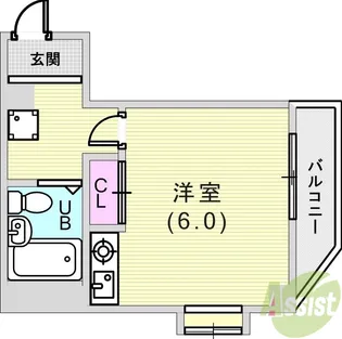 ザ・シティ御影【3階】の間取り