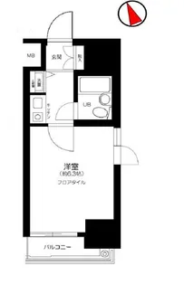 ウィン浅草【8階】の間取り