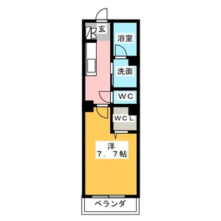 マストテラス菊井【1階】の間取り