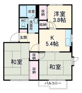シャトレー湘南A【1階】の間取り
