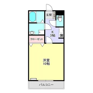 リバーサイドイヴ【3階】の間取り