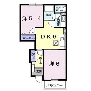 コンフォール・サト【1階】の間取り