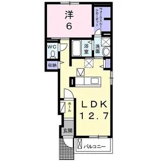Lierre淀南I【1階】の間取り