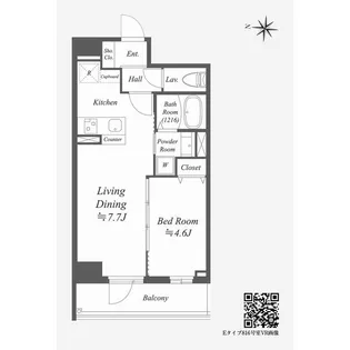 Alpha Prime東陽町【8階】の間取り