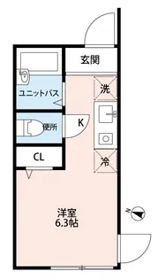 シャルム清水町【1階】の間取り
