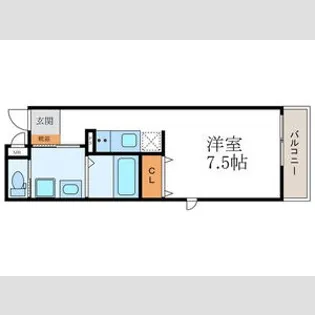 仮)アヴェルーチェ三条堀川【2階】の間取り