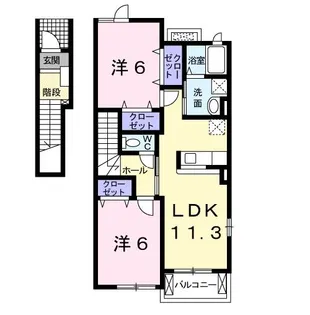 ヴァンベール VII【2階】の間取り