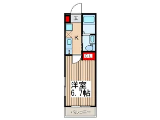 ラウレア川越【1階】の間取り