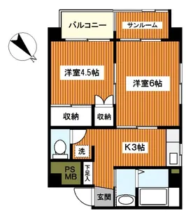 清水ビル【3階】の間取り
