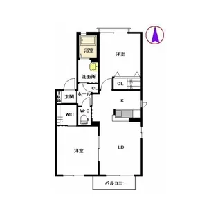 アルバカーサ A棟【2階】の間取り
