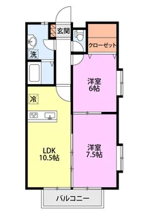 ペットハート【2階】の間取り