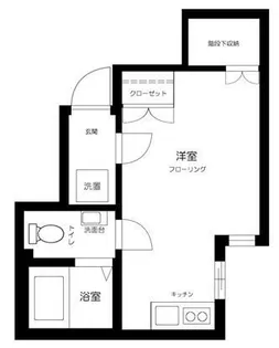 カサーディア蒲田【1階】の間取り