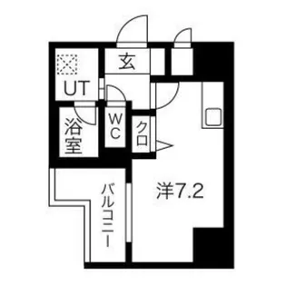 レジュールアッシュ大阪城WEST 【4階】の間取り