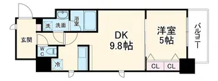 スプランディッド淀屋橋DUE【11階】の間取り