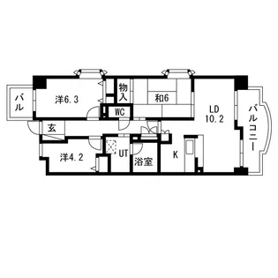 ザ・ミレニアムレジデンス【3階】の間取り