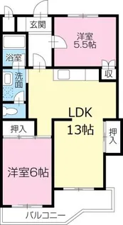 コーポ安宅【1階】の間取り